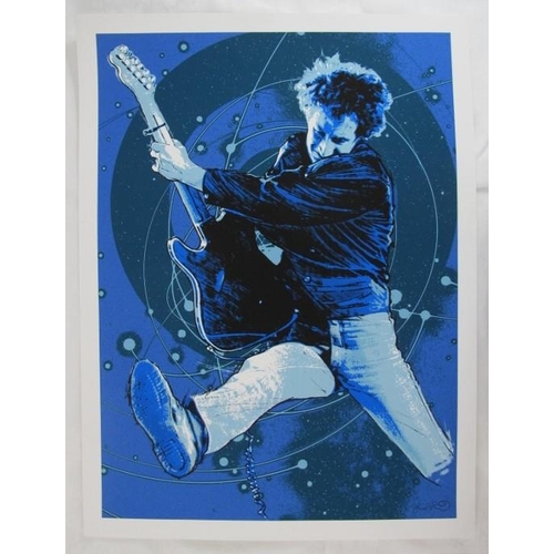 560 - Joshua Budich (American comic illustrator, contemporary) - 'Pete Townsend', signed limited edition G... 