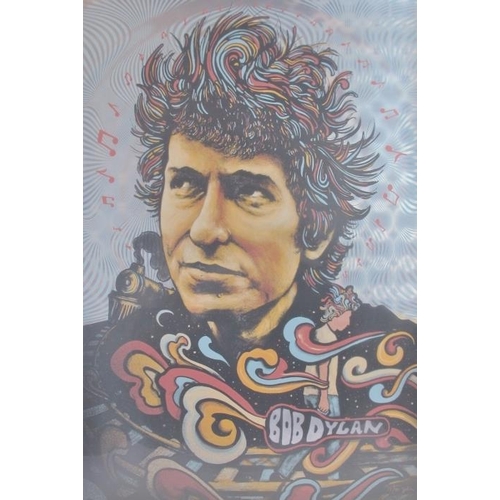 589 - Zeb Love (American contemporary illustrator, artist, gig poster designer) - 'Bob Dylan', signed limi... 