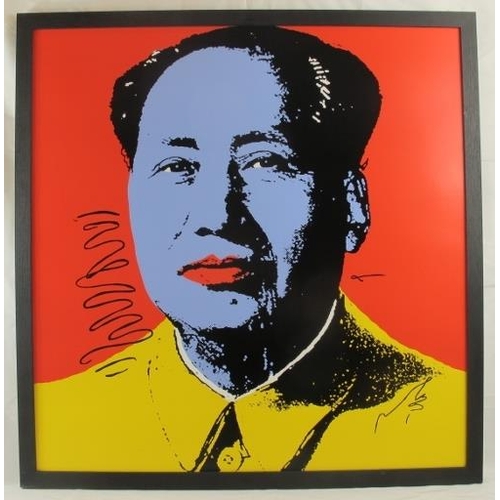 591 - After Andy Warhol (American, 1928 - 1987) - 'Chairman Mao', screen print, c. 1980's, printed by Sund... 