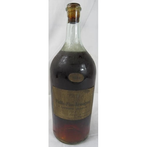 636 - Armagnac: Single magnum bottle of 1893 Vieille Fine Armagnac, Chateau De Saint Aubin, level at high ... 