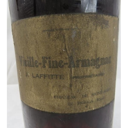 636 - Armagnac: Single magnum bottle of 1893 Vieille Fine Armagnac, Chateau De Saint Aubin, level at high ... 