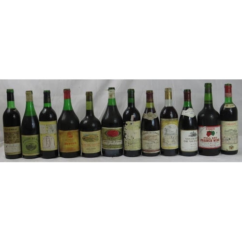 641 - Wine: 12 bottles mixed red wine, including 1984 Chianti, Bonnard, Botter 1984, Domaine des Correges ... 