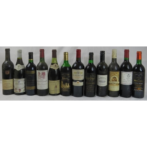 646 - Wine: 12 bottles mixed red wine, including Chateau les Peyrrissolles 1988, Chateau Calas 2005, Baron... 