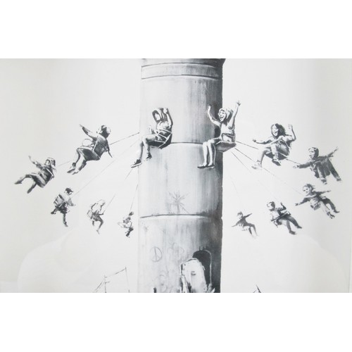 566 - Banksy (British, b. 1974) - 'The Walled Off Hotel', box framed giclee print and concrete, from the o... 