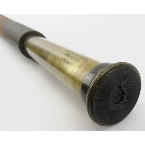 19 - Maritime: A Naval Officer's single drawer telescope by H Hughes & Son Ltd of London. Numbered 13/297... 