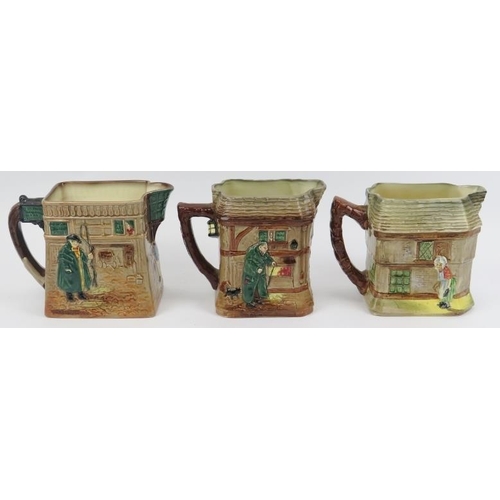 23 - Three Royal Doulton Charles Dickens series ceramic jugs. Titles included are the ‘Old Curiosity Shop... 