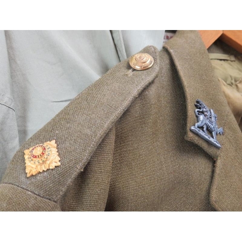 241 - Militaria: The Royal East Kent Regiment ‘The Buffs’ British Army Officers uniform, mid 20th century.... 