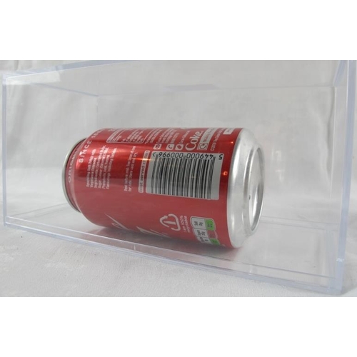 579 - Damien Hirst (British, b.1965) - Signed Coke can, displayed in a perspex case, 20cm long.
Provenance... 