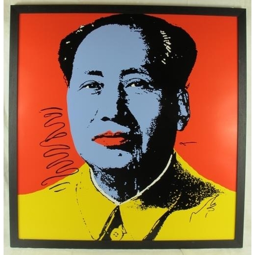 587 - After Andy Warhol (American, 1928 - 1987) - 'Chairman Mao', screen print, c. 1980's, printed by Sund... 