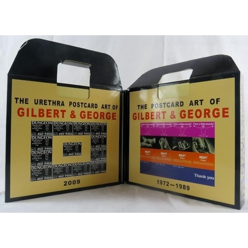 599 - Gilbert & George (b. 1943 & 1942) - 'The Urethra postcard art of Gilbert & George 1972-1989', cased ... 