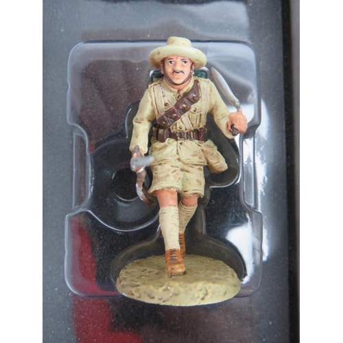 83 - Nine Corgi ’Forward March’ hand painted spin-cast metal figures. Scale 1:32 models. Original boxes i... 