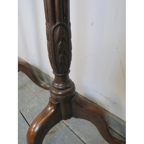 739 - A tall pair of 19th century and later mahogany jardinières/plant stands, the dished tops above taper... 