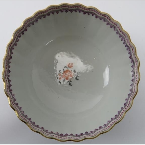 139 - A Chinese Export Famille Rose bowl, 18th century. 19.5 cm diameter. 
Condition report: Some light su... 