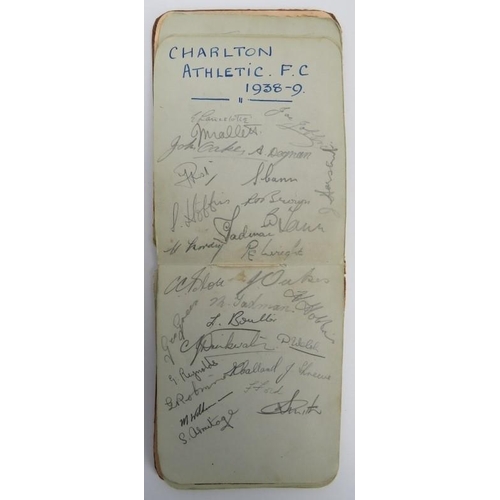 160 - Sporting memorabilia: An Autograph album containing football and cricket players signatures, circa 1... 