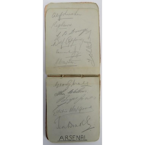 160 - Sporting memorabilia: An Autograph album containing football and cricket players signatures, circa 1... 