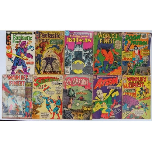 186 - A group of ten vintage Marvel & DC comics. (10 items) Condition report: Varying states of age relate... 