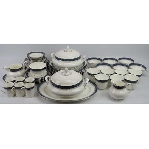 198 - A Royal Doulton ’Sherbrooke’ pattern porcelain tea, coffee and dinner part service. (Quantity).
Cond... 