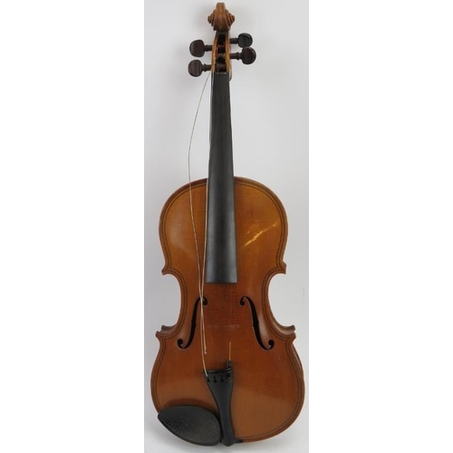 203 - An Excelsior violin with case, circa 1895. 62 cm length. With excelsior internal label. 
Condition r... 