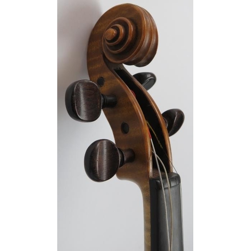 203 - An Excelsior violin with case, circa 1895. 62 cm length. With excelsior internal label. 
Condition r... 