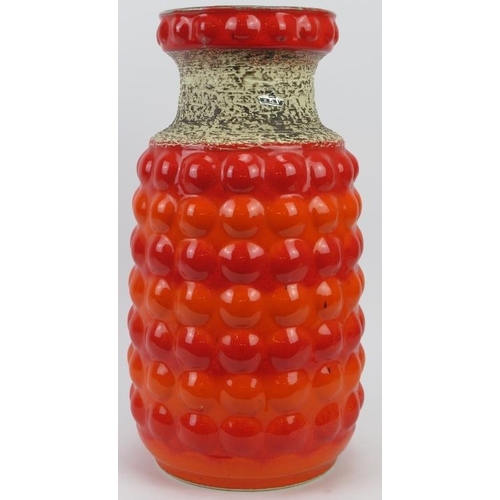 220 - A large West German Bay Keramik bubble pottery vase, mid 20th century. 40 cm height. 
Condition repo... 