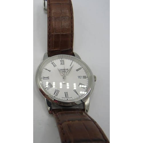 325 - A Tissot 1853 3 bar water resistant gentleman's wristwatch, Roman numerals, T033410 B 16AB0437809, o... 