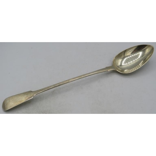 425 - A Georgian silver fiddle pattern basting spoon, London 1804, William Sumner. Approx weight 3.6 troy ... 