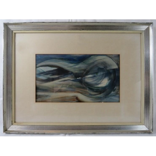 512 - Zoltan Katona (20th Century Hungarian) - A framed and glazed watercolour, entitled 'Floating'. Signe... 