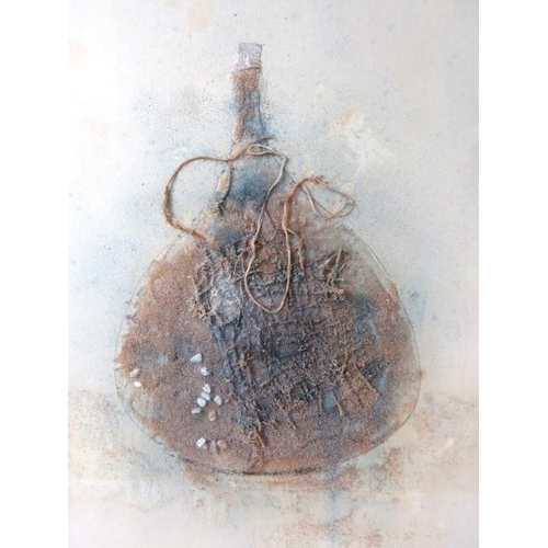 518 - Darton Watkins - A framed and glazed mixed media study, entitled 'The bottle', signed and dated 76. ... 