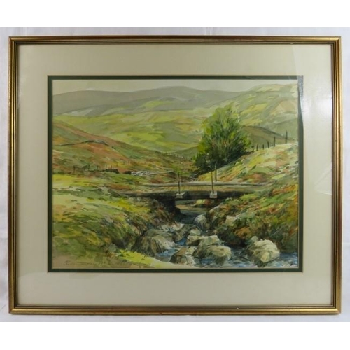 529 - British School (20th Century) - 'Honister Pass, watercolour, indistinctly signed, dated 19th July 19... 