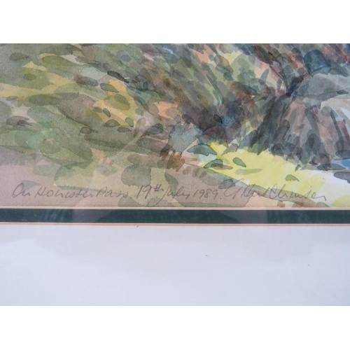 529 - British School (20th Century) - 'Honister Pass, watercolour, indistinctly signed, dated 19th July 19... 