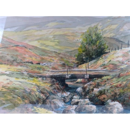 529 - British School (20th Century) - 'Honister Pass, watercolour, indistinctly signed, dated 19th July 19... 