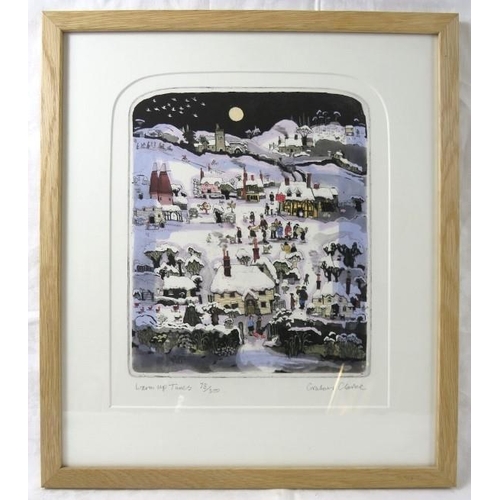 534 - Graham Clarke (b.1941) - A framed and glazed limited edition print multiple. Entitled 'Warm up tunes... 