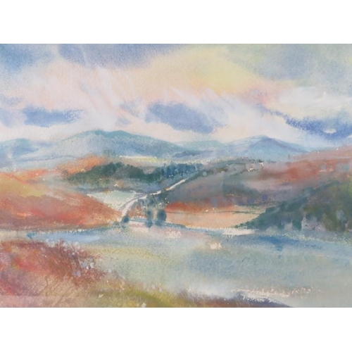 538 - Alfred Hackney RWS (b.1926) - A framed and glazed watercolour landscape, signed lower centre. Approx... 