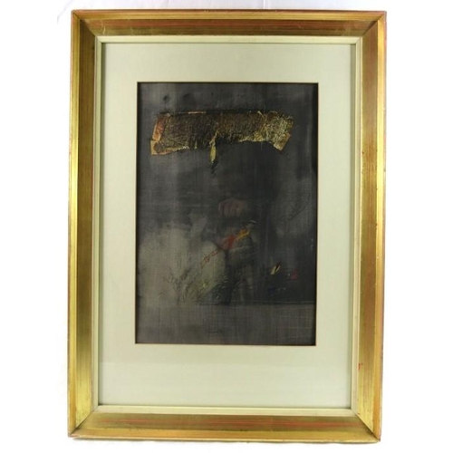 546 - Gabor Nagy Hungarian (1945) - A framed and glazed mixed media study, entitled 'Black Water', signed ... 