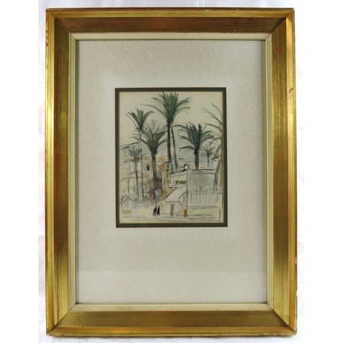 554 - Marianne Gabor (1917-2014)  - A framed and glazed watercolour entitled 'Share of Monton', signed low... 