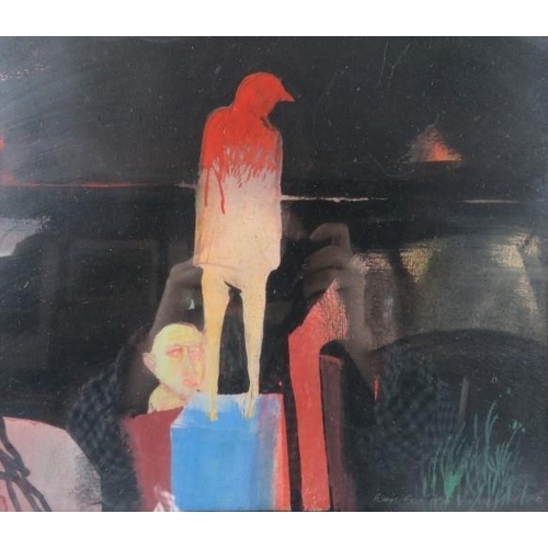 557 - Josef Szentgyorgyi (20th century) - A framed and glazed pastel entitled 'Night', signed and dated 19... 