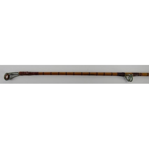 59 - A vintage 'Richard Walker Mk IV' Avon split cane fishing rod by B James & Son of London. Original B ... 