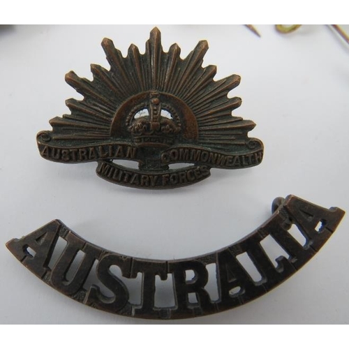 66 - Militaria: A collection of British and Commonwealth military badges. (Quantity).
Condition report: S... 