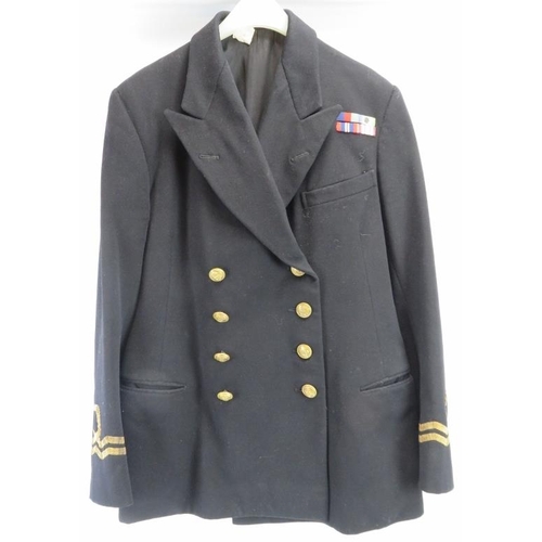 72 - Militaria: A vintage British Royal Navy reserve jacket. Condition report: Some age related wear as i... 