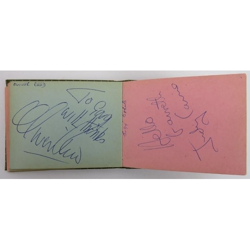 88 - A vintage autograph album containing a variety of mainly British celebrities, 20th century. Signed n... 