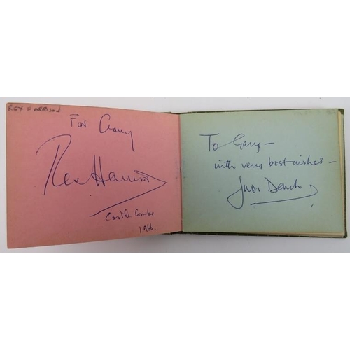 88 - A vintage autograph album containing a variety of mainly British celebrities, 20th century. Signed n... 