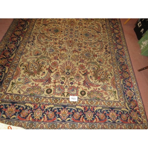 941 - Liberty, London,  c.1930 - Good  quality rug, purchased by the family in 1930, 10'7