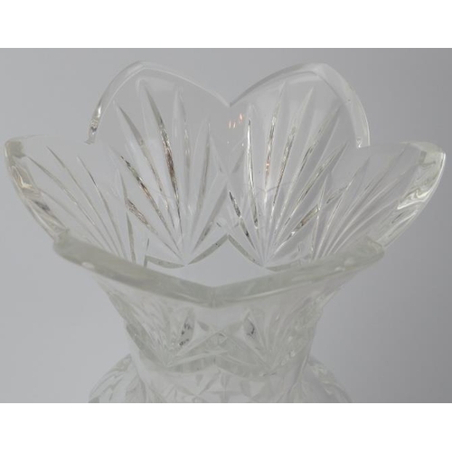 236 - A Waterford crystal glass pineapple vase. Waterford mark beneath. 30.3 cm height. 
Condition report:... 