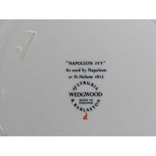 26 - A Wedgwood ‘Napoleon Ivy’ pattern part breakfast and dinner service. (59 items) Largest oval dish: 4... 