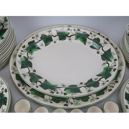 26 - A Wedgwood ‘Napoleon Ivy’ pattern part breakfast and dinner service. (59 items) Largest oval dish: 4... 