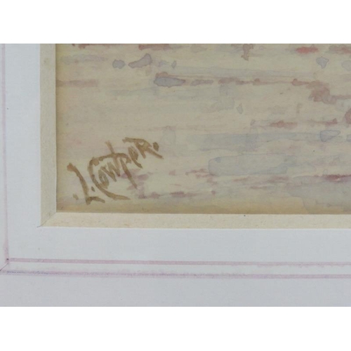 577 - Lawrence Cowper, Exhibited 1926, framed and glazed watercolour, study of a country house, signed low... 