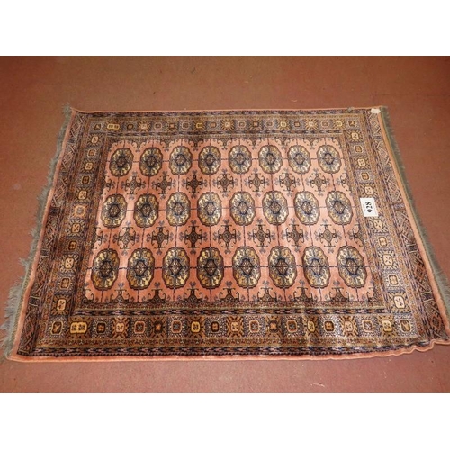 928 - A late 20th/21st Century Bokhara rug, bearing Lahore label and seal verso, nice quality, part silk, ... 