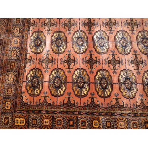 928 - A late 20th/21st Century Bokhara rug, bearing Lahore label and seal verso, nice quality, part silk, ... 