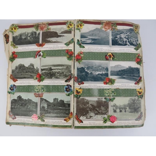 111 - A vintage scrap book, circa 1920s/30s. Well composed and extensive depicting a wide array of rural s... 