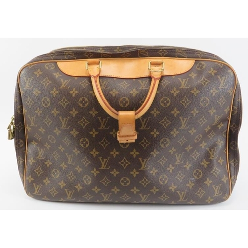 204 - A Louis Vuitton monogram canvas leather Alize 24 Heures travel bag. Brand code: VI0011. Approximate ... 